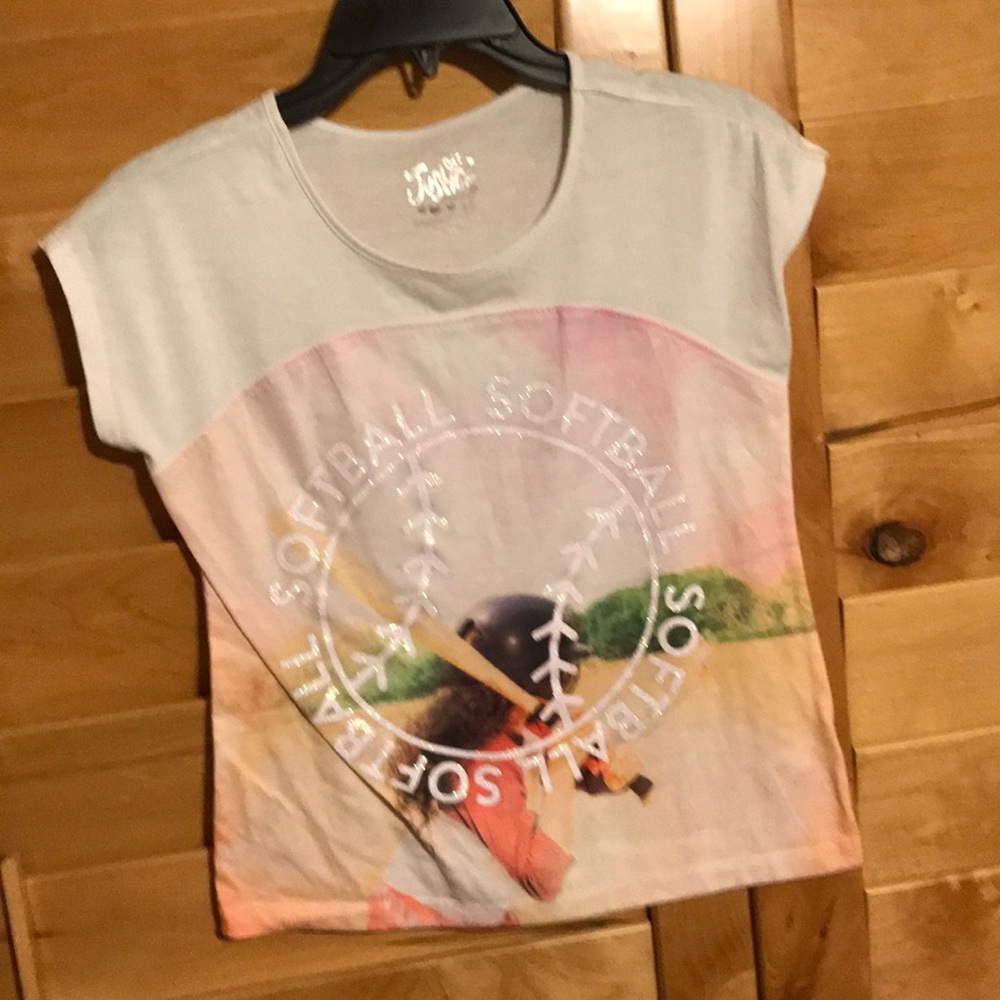 Girls Justice Size 12 Softball Tee